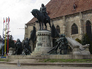 Die Matthias Statue von Klausenburg (Kolozsvár, Cluj-Napoca)