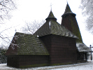 Holzkirche bei Bartfeld in Trocsány (Tročany)